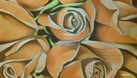 Roses, Acrylic Painting by Dzmond